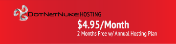 DotNetNuke Hosting Starting at $4.95 a Month
