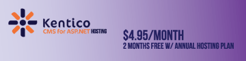 Kentico Hosting Starting at $4.95 a Month